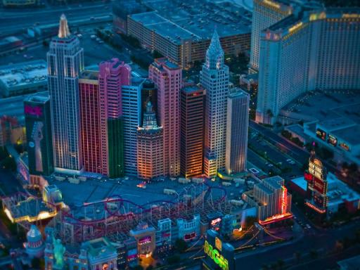 Las Vegas Strip Helicopter Night Flight 