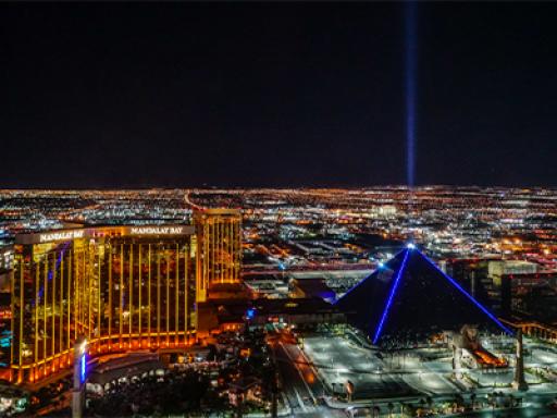 Las Vegas Strip Highlights Night Flight