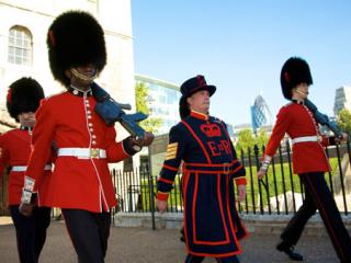 Troca da Guarda em Londres